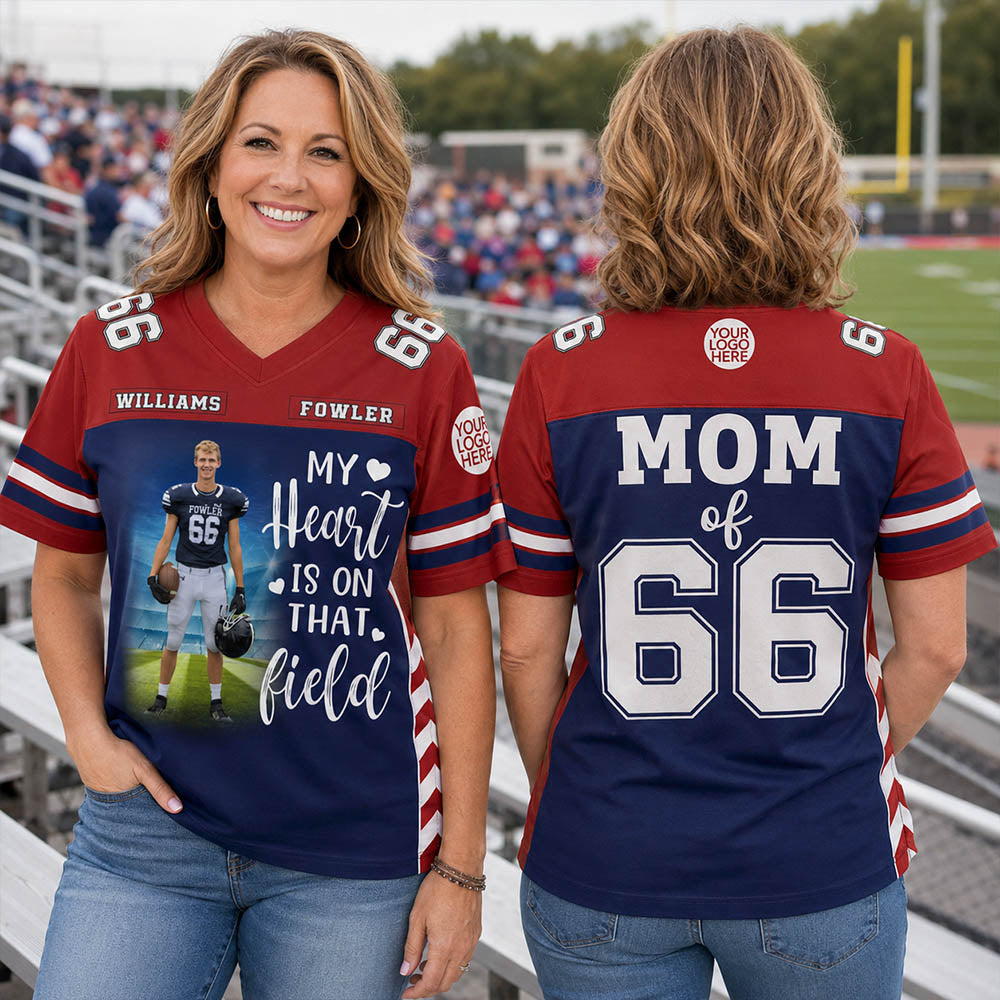 Custom Photo I'll Always Be Your Biggest Fan Football Jersey Gift For Football Lovers - Personalized Gift For Football Player
