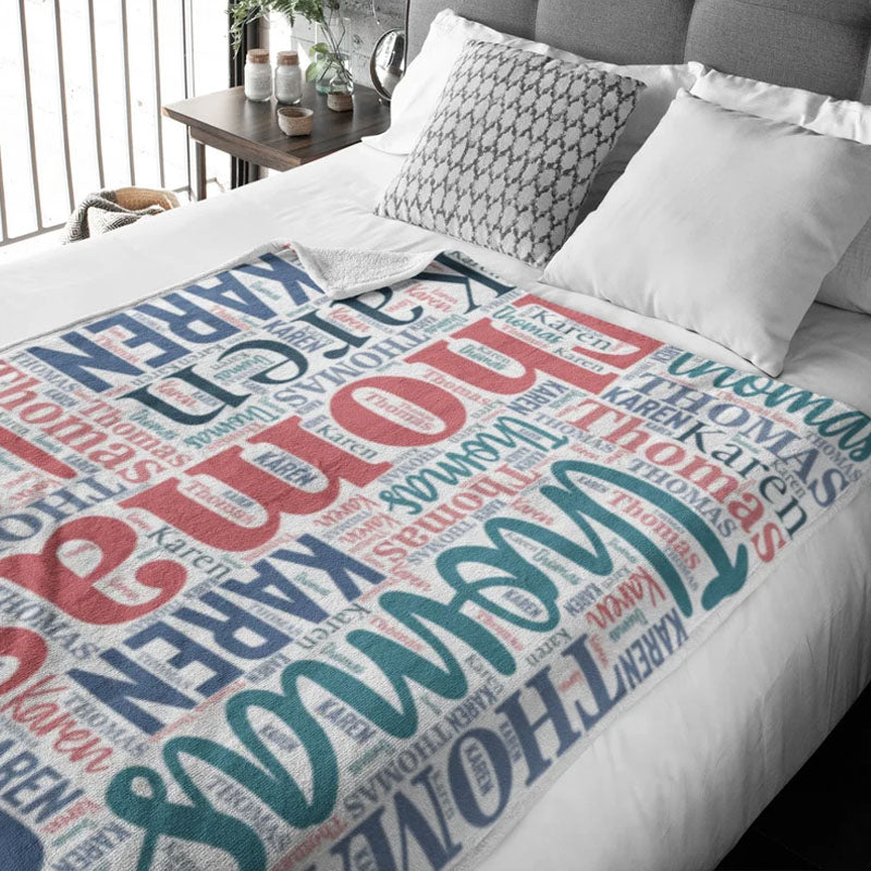 Personalized Blanket for Kids, Baby - Custom Fleece Nursery Blanket for Newborn, Kids, Swaddle