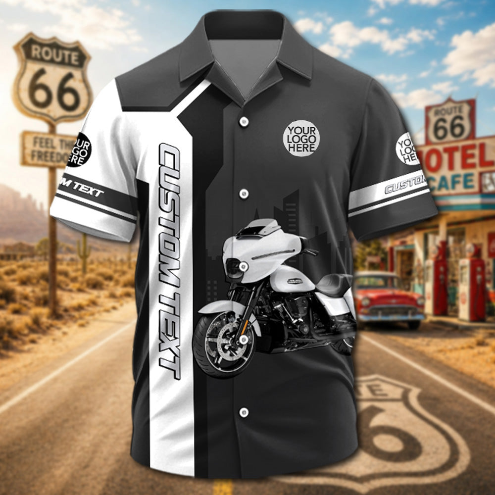 Grandpa’s Biker Gang - Personalized Upload Vechicle Photo Hawaiian Shirt - Personalized Gift For Dad, Grandpa, Biker A2110