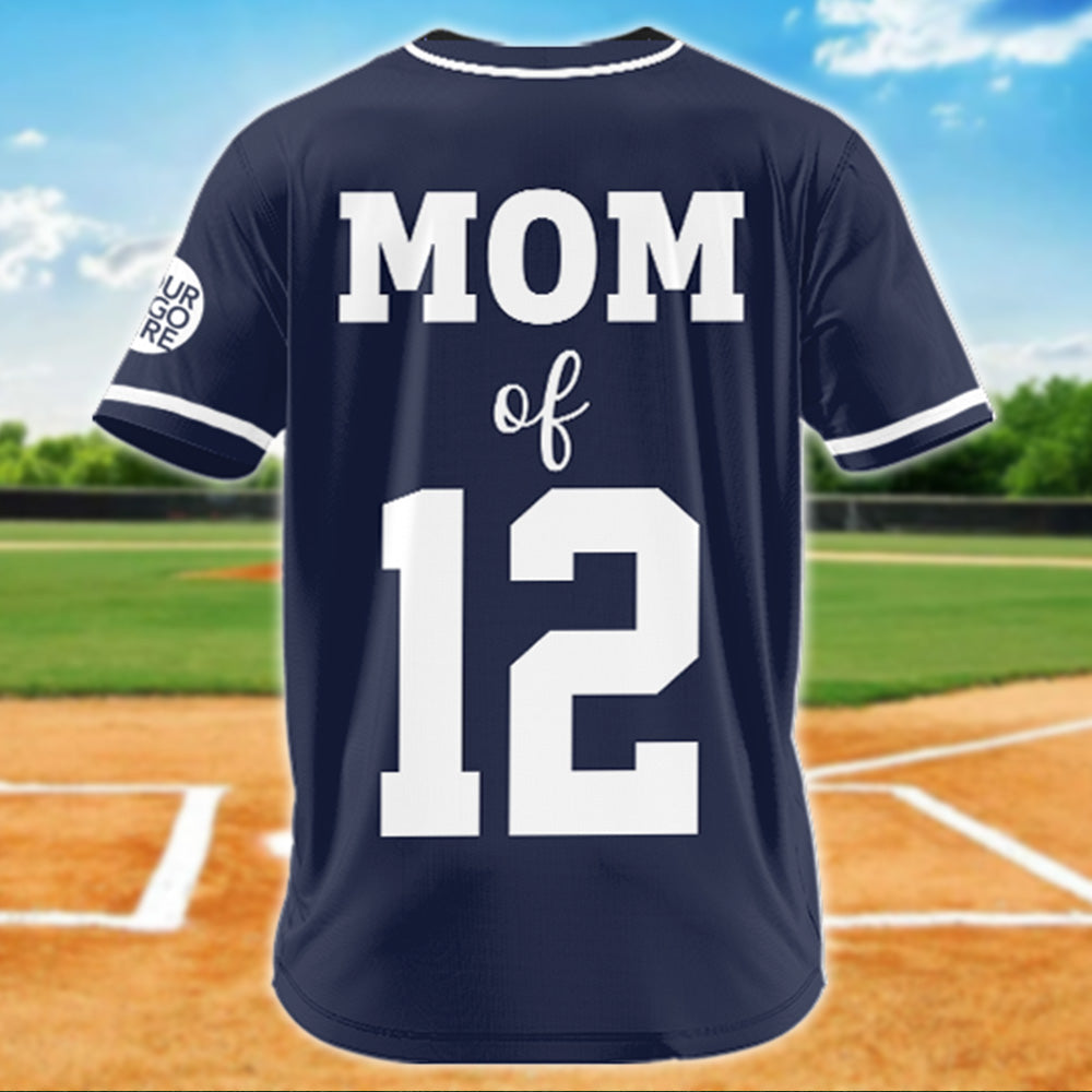 Personalized Baseball Mom Jersey – I'll Always Be Your Biggest Fan- Custom Photo Baseball Player Shirt – Baseball Mom Gift T1807