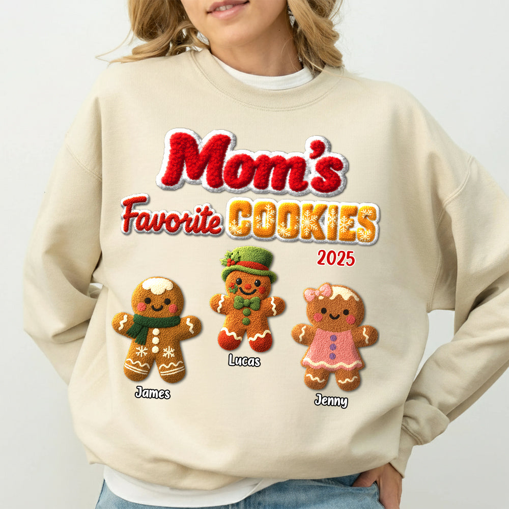Grandma's Favorite Cookie Crochet Faux Yarn Texture Personalized Shirt