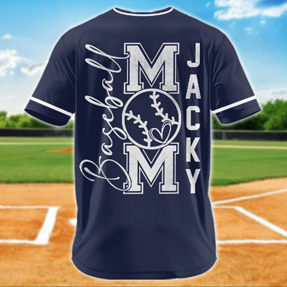 Personalized Baseball Mom Jersey – I'll Always Be Your Biggest Fan - Baseball Jersey For Baseball Mom, Dad, Family T1807