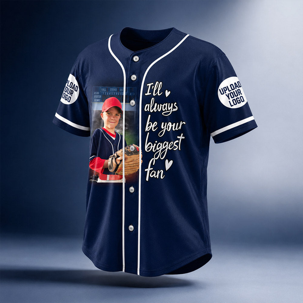Custom Photo Baseball Game Day Baseball Jersey Gift For Baseball Lovers - Personalized Gift For Baseball Player K1702