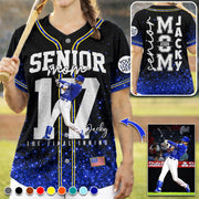 Personalized Baseball Mom Jersey – Senior Mom The Final Inning - Custom Photo Baseball Player Shirt  – Baseball Mom Gift T1807 PT99