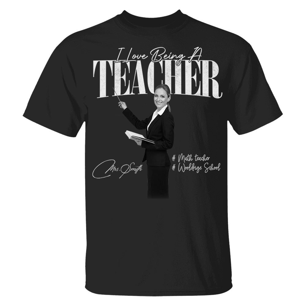 I Love Being A Teacher -  Washed Tee Retro Bootleg Shirt For Teachers NA04
