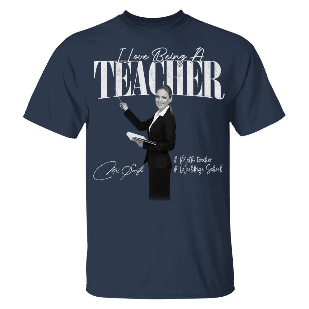 I Love Being A Teacher -  Washed Tee Retro Bootleg Shirt For Teachers NA04