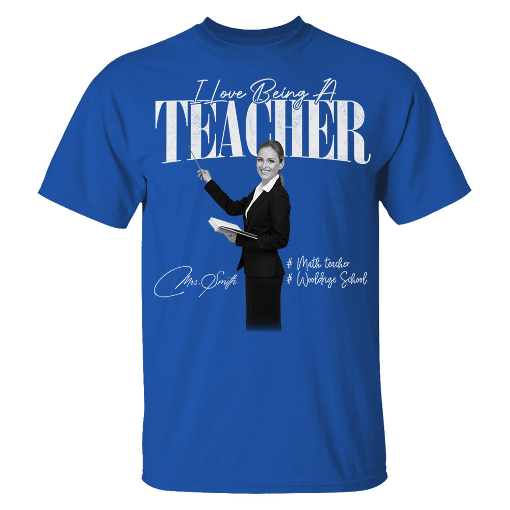 I Love Being A Teacher -  Washed Tee Retro Bootleg Shirt For Teachers NA04