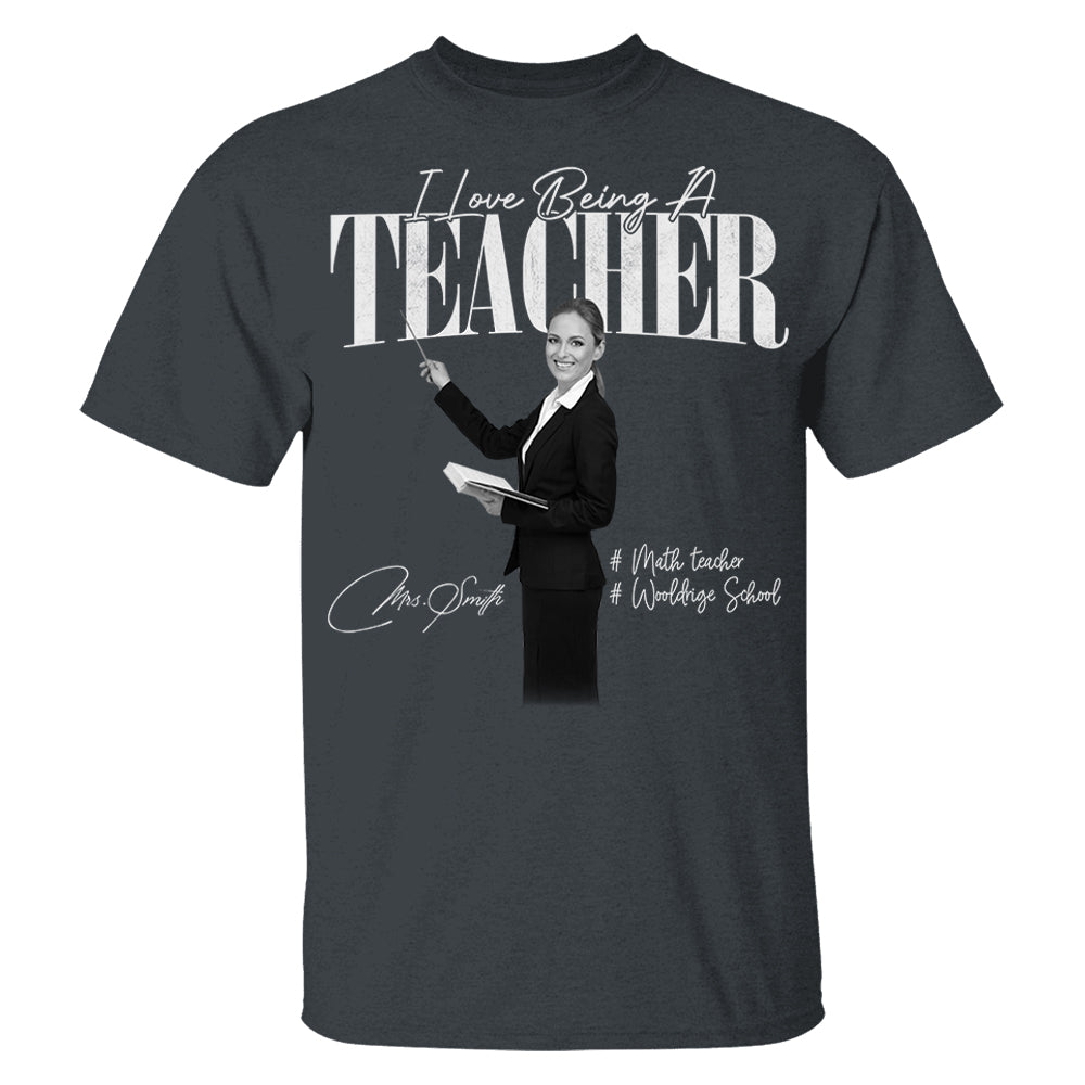 I Love Being A Teacher -  Washed Tee Retro Bootleg Shirt For Teachers NA04