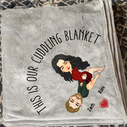 This Is Our Cuddling Blanket Persionalized Blanket Gift For Couple Pa00
