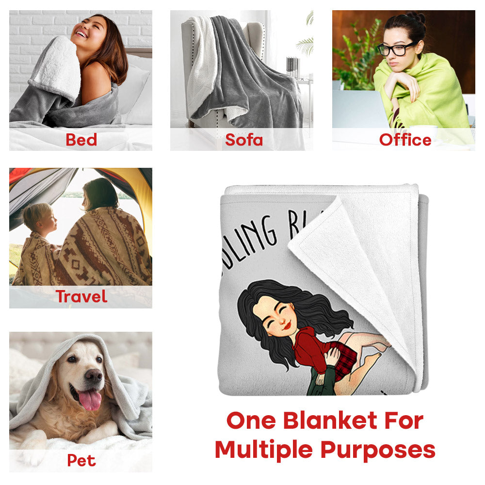 This Is Our Cuddling Blanket Persionalized Blanket Gift For Couple Pa00