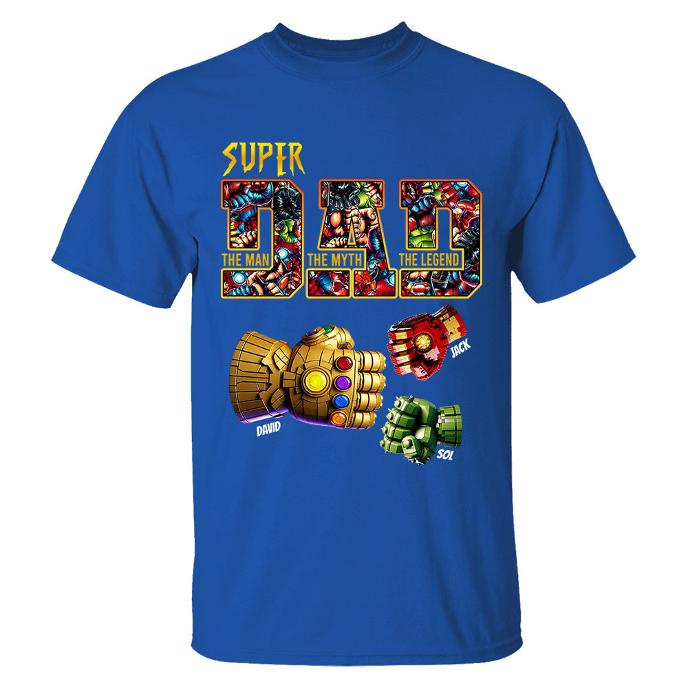 Super Dad The Man The Myth The Legend - Personalized Shirt Father's Day Tu20