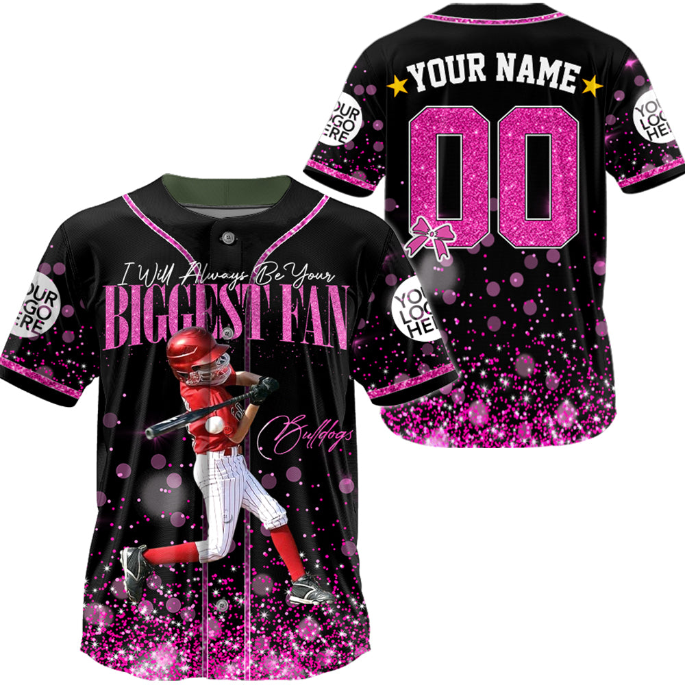 Custom Photo Baseball Game Day - Personalized Baseball Jersey - Gift for Baseball Family A2110