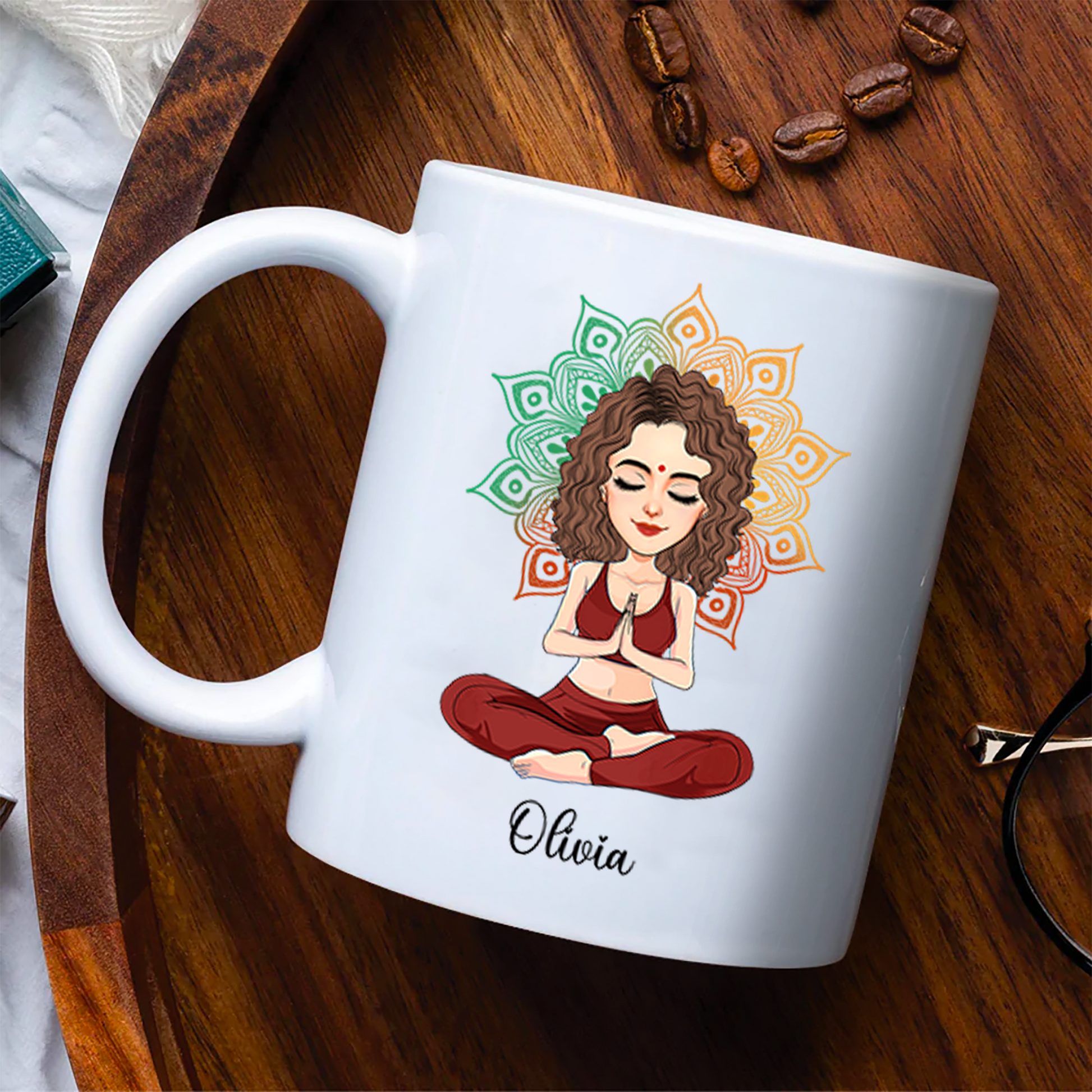 Just Breathe - Love Yourself - Be Free My Girl - Personalized Mug For Yoga Lovers NA04 Pa00
