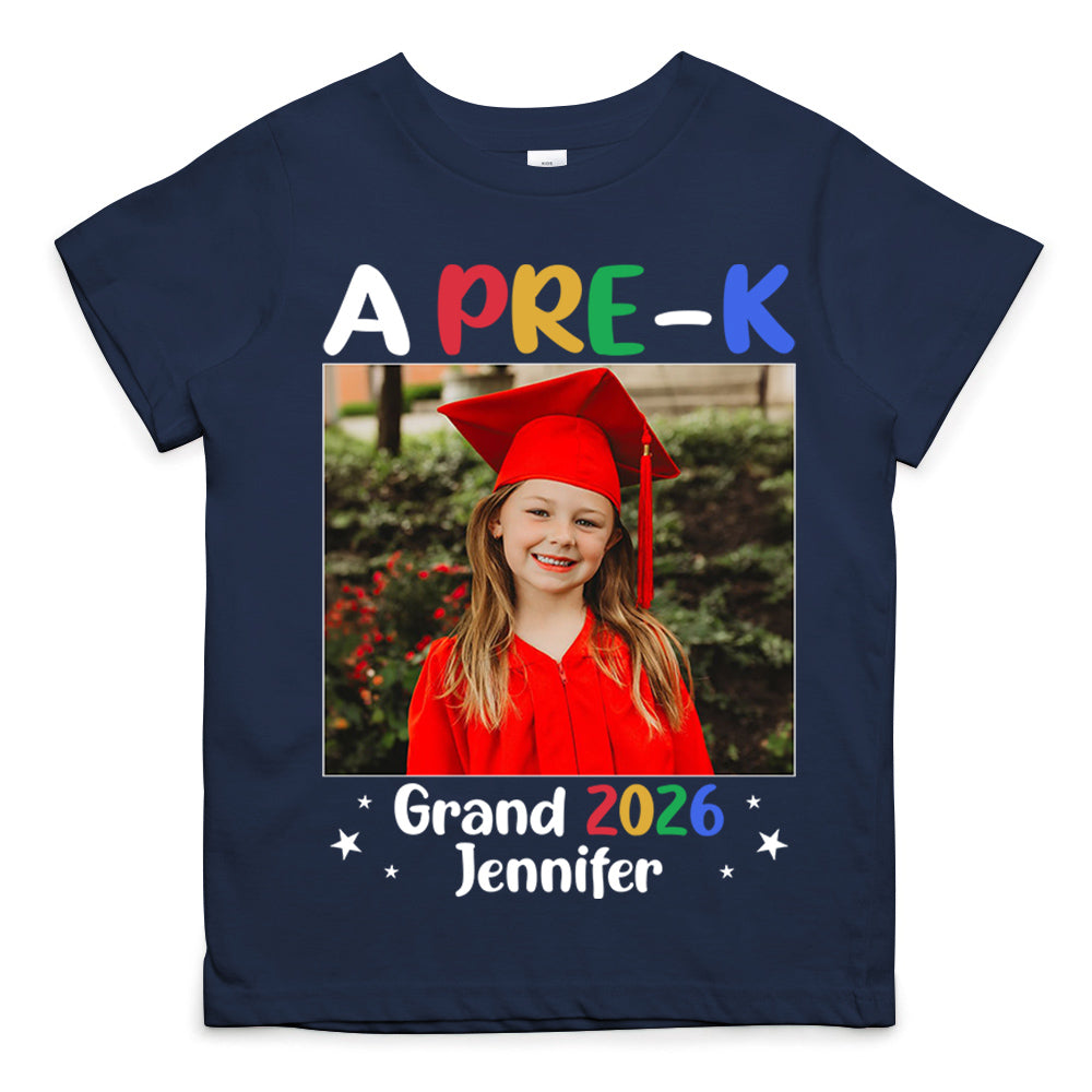 Custom Family Pre-K Graduation - Personalized Photo Shirt Pt99