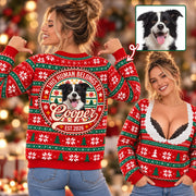 Personalized This Human Belongs To Christmas Shirt, Custom Pet Photo & Name, Funny Dog Lover Christmas Gift T1807 T24