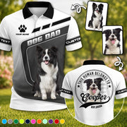Personalized This Human Belongs To All Over Printed Shirt, Custom Photo Dog Gift For Dog Dad Dog Mom T1807 Pt99