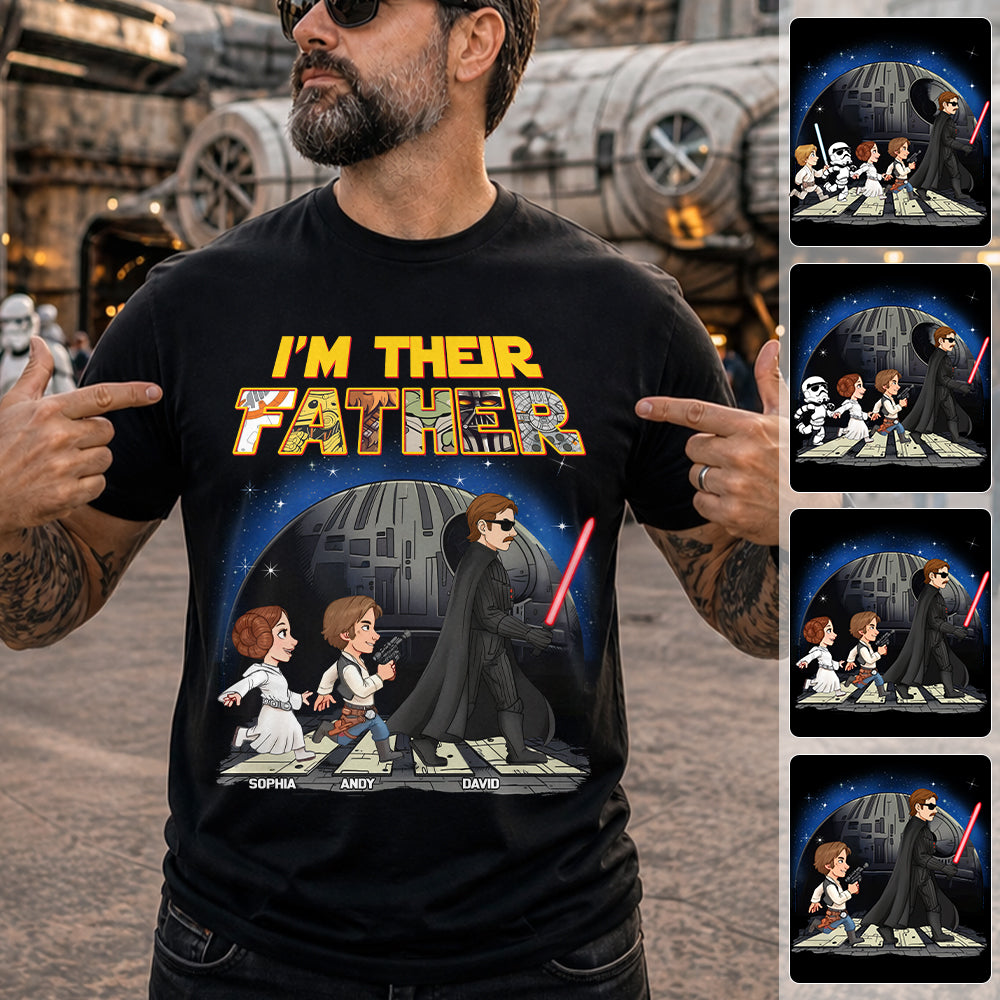 Personalized I Am Their Father Shirt, Custom Dad And Kids Name Shirt, Fathers Day Shirt, Gift for Dad Na02 Hv01