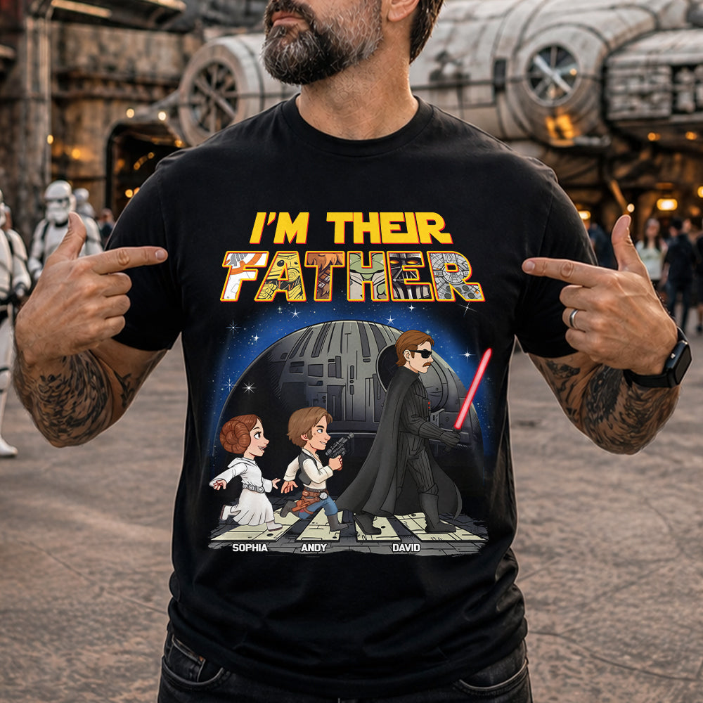 Personalized I Am Their Father Shirt, Custom Dad And Kids Name Shirt, Fathers Day Shirt, Gift for Dad Na02 Hv01