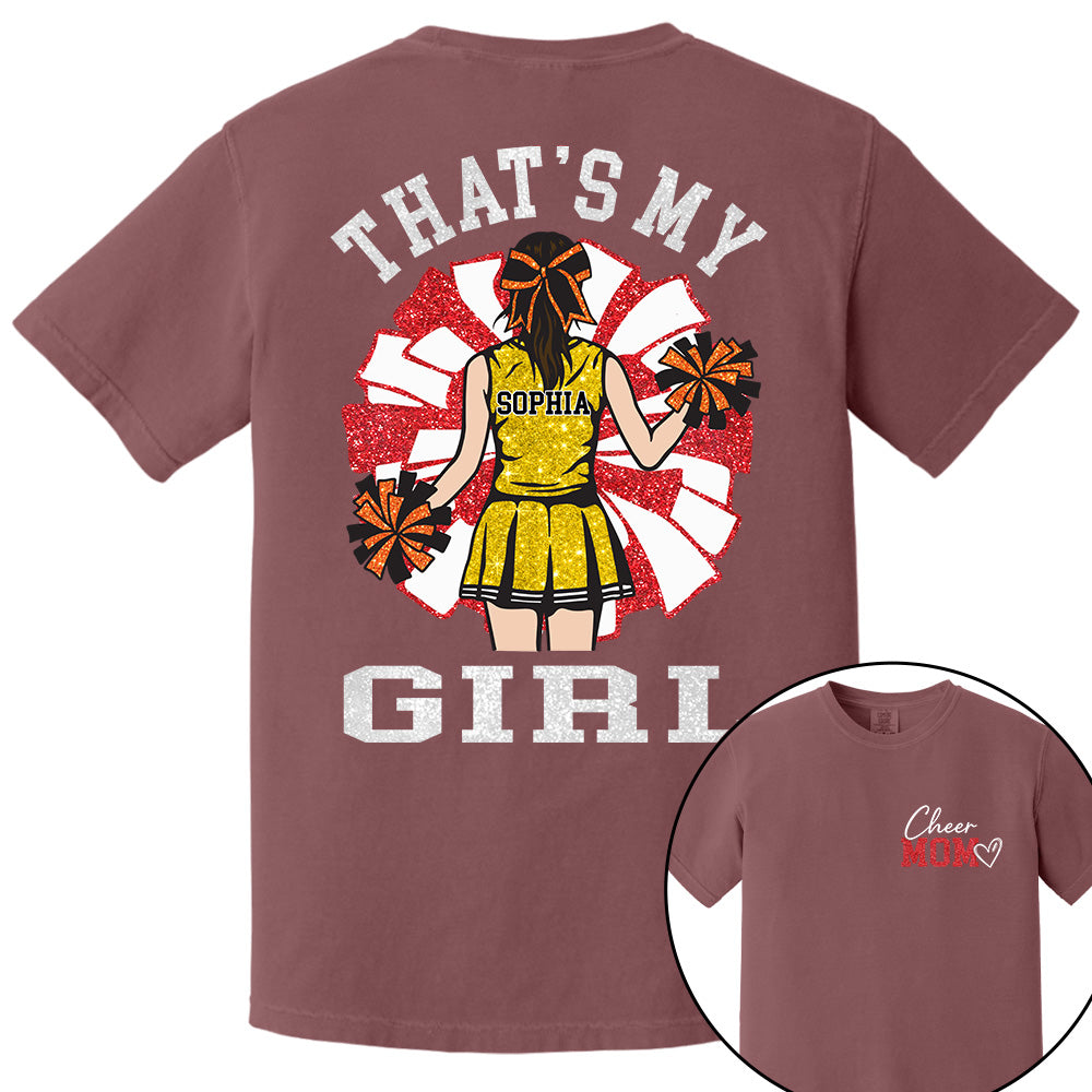 Personalized Cheer Mom Mom Shirt That's My Girl Shirt Gift For Cheerleader Family T1807