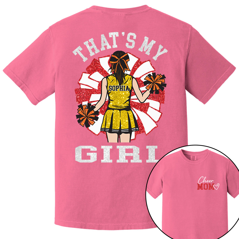 Personalized Cheer Mom Mom Shirt That's My Girl Shirt Gift For Cheerleader Family T1807