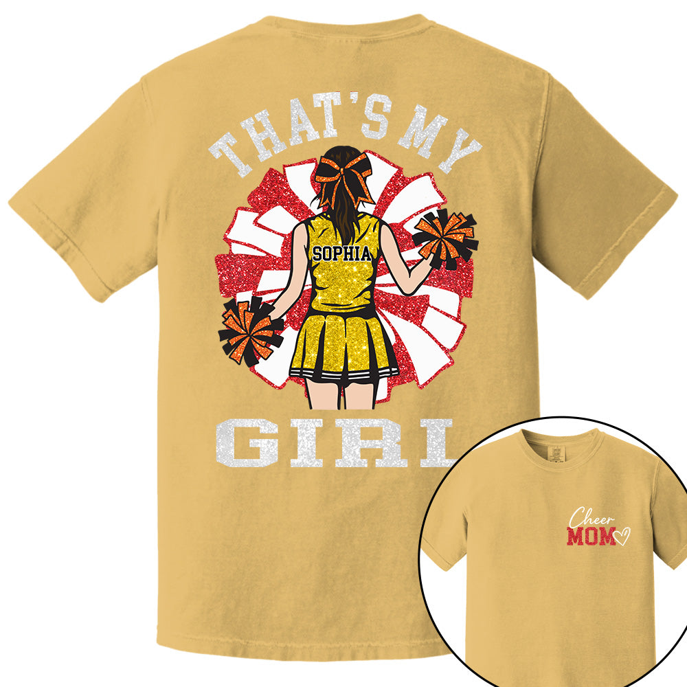 Personalized Cheer Mom Mom Shirt That's My Girl Shirt Gift For Cheerleader Family T1807
