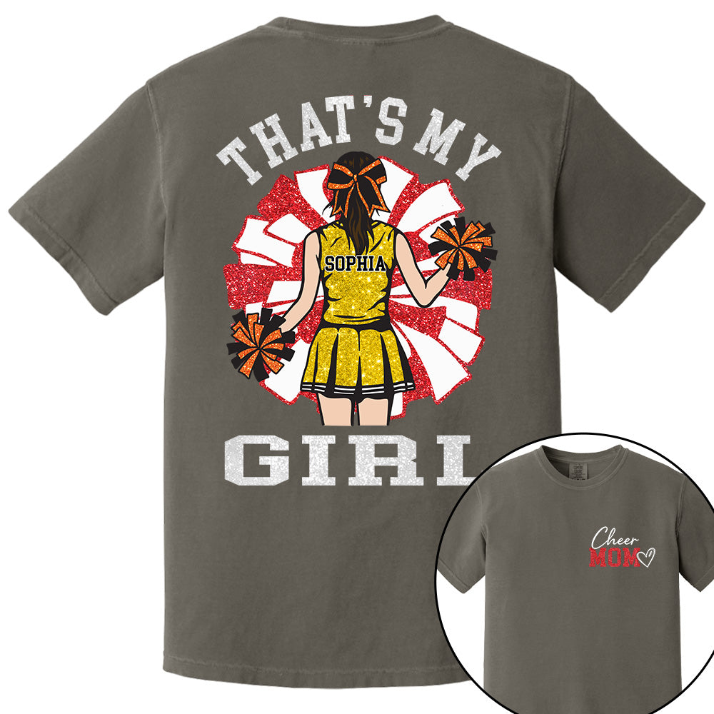 Personalized Cheer Mom Mom Shirt That's My Girl Shirt Gift For Cheerleader Family T1807