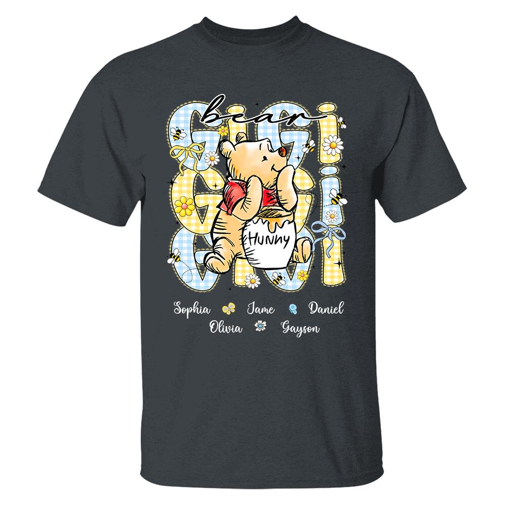 Mama Bear, Personalized Mama Bear Shirt With Bee Kids Name, Gift For Mom Grandma, Gift For Mother's Day MI209 Hv01