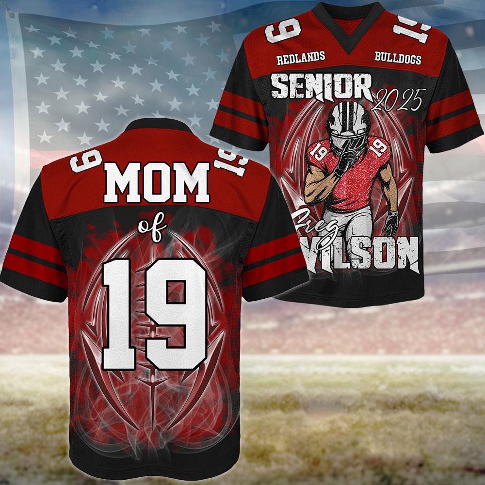 Custom Photo Football Jersey Shirt For Football Family Game Day Shirt Nh00
