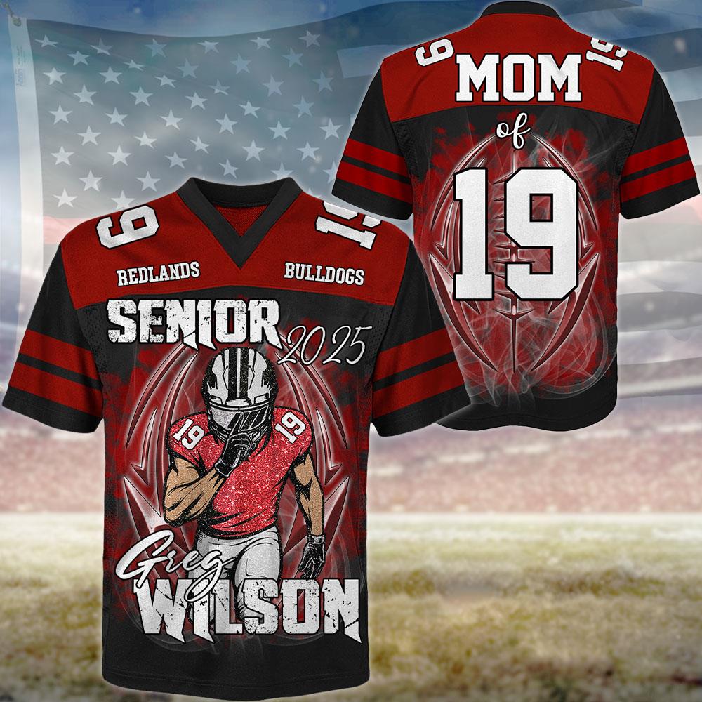 Custom Photo Football Jersey Shirt For Football Family Game Day Shirt Nh00