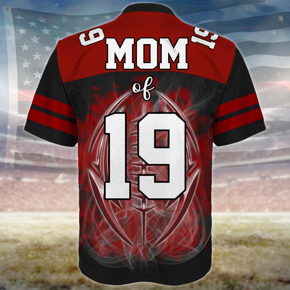 Custom Photo Football Jersey Shirt For Football Family Game Day Shirt Nh00
