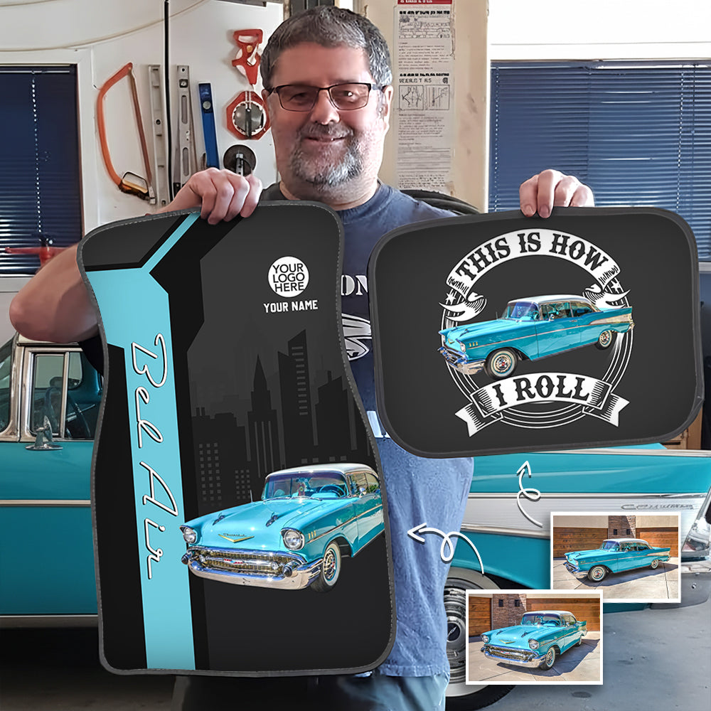 This Is How I Roll - Custom Photo Car Mats - Personalized Floor Mats A2110 