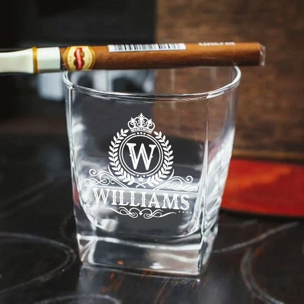 Royal Vintage Luxury Decanter Set Custom Name Whiskey Decanter Gift For Dad Father H2511