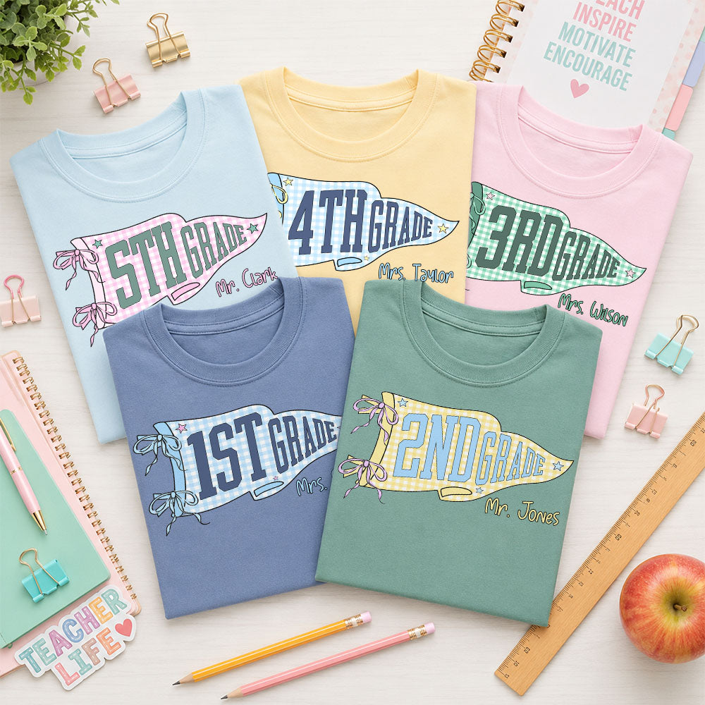 Custom Teacher Life, Teacher Team Shirts, Comfort Colors Back to School Shirt, Grade Level Team Tees, Teacher Gift, First Second, Third Fourth, Fifth Grade Tee Pt99