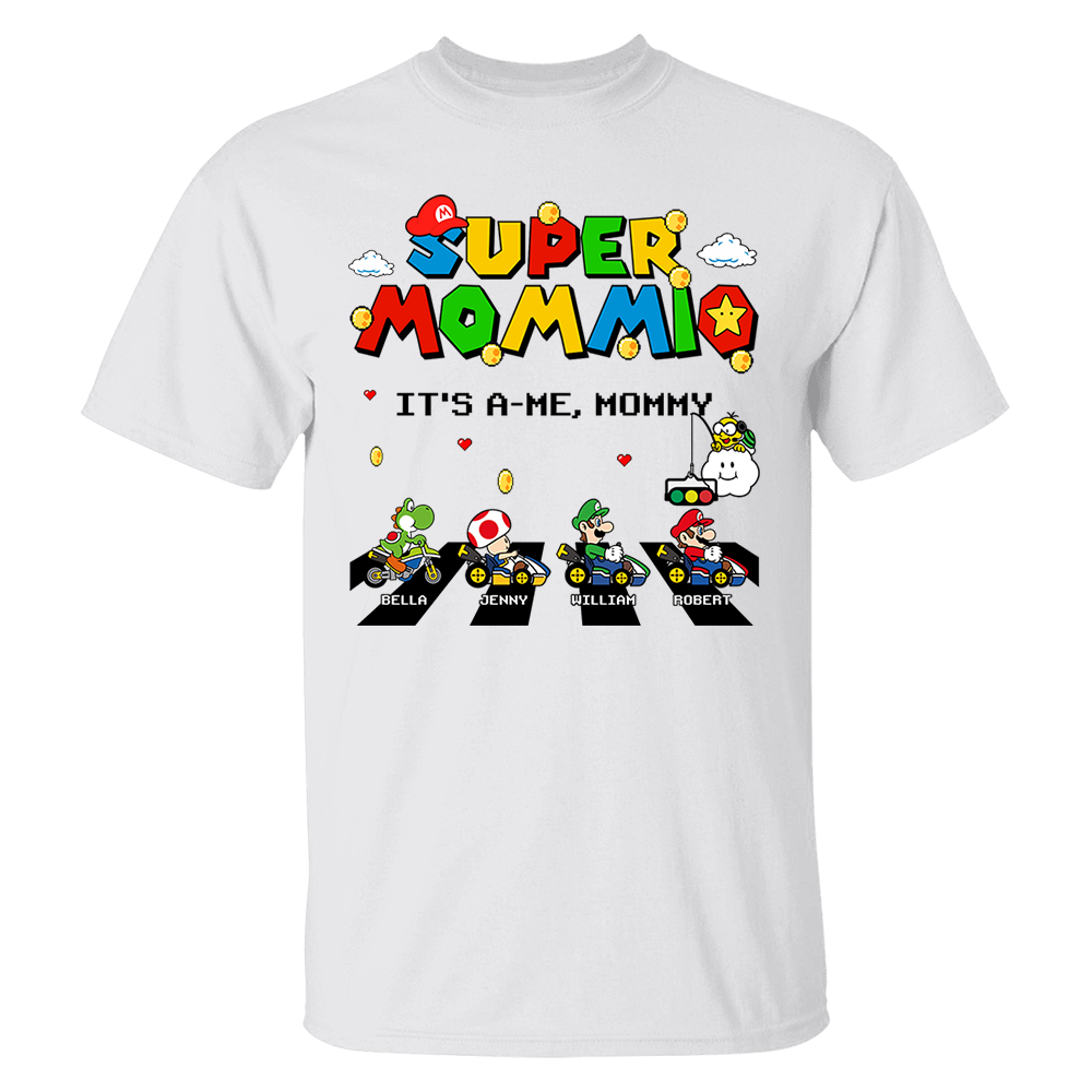 Super Mommio It's A Me Mommy Personalized Shirt Gifts For Mom Pa00-05.08.2026