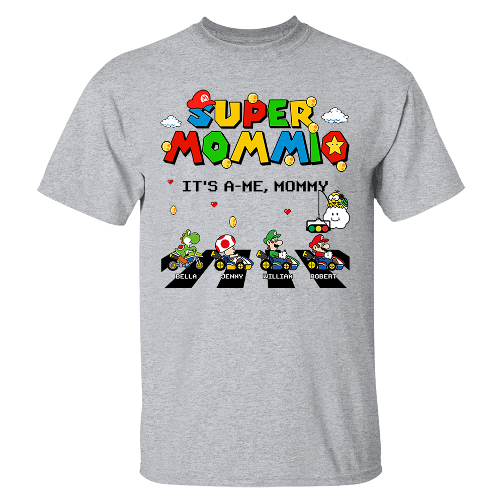 Super Mommio It's A Me Mommy Personalized Shirt Gifts For Mom Pa00-05.08.2026