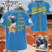 Custom Photo Baseball Jersey, Personalized Gift for Baseball Mom, Dad, Family,... A2110 Li29