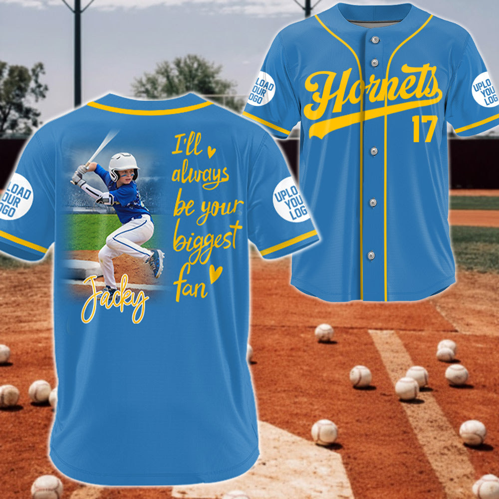 Custom Photo Baseball Jersey, Personalized Gift for Baseball Mom, Dad, Family,... A2110 Li29
