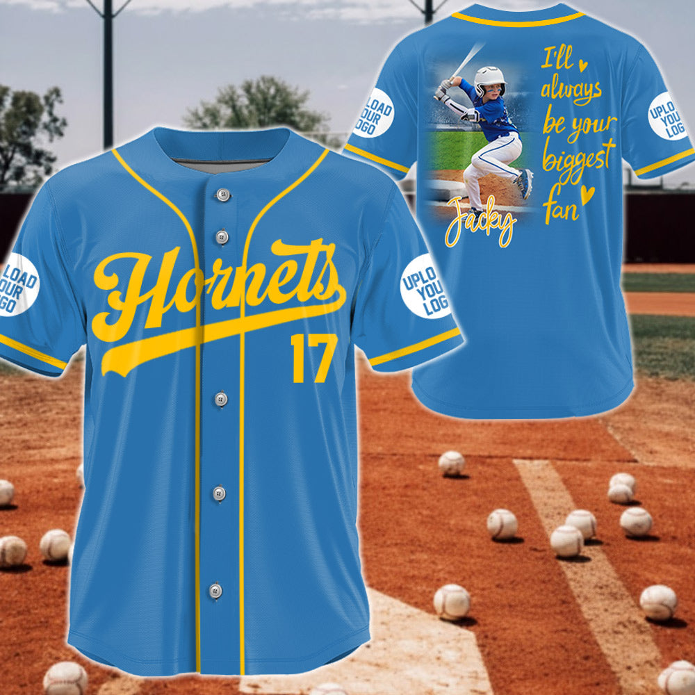 Custom Photo Baseball Jersey, Personalized Gift for Baseball Mom, Dad, Family,... A2110 Li29