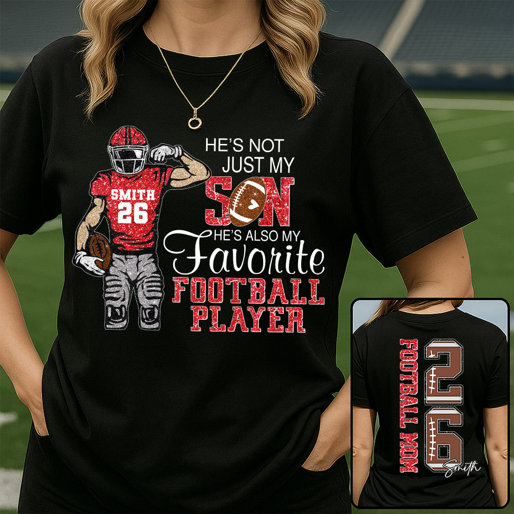 He’s Not Just My Grandson He’s Also My Fav Football Player, Personalized 2D Shirt Custom, Gift For Gameday TD22 VH01