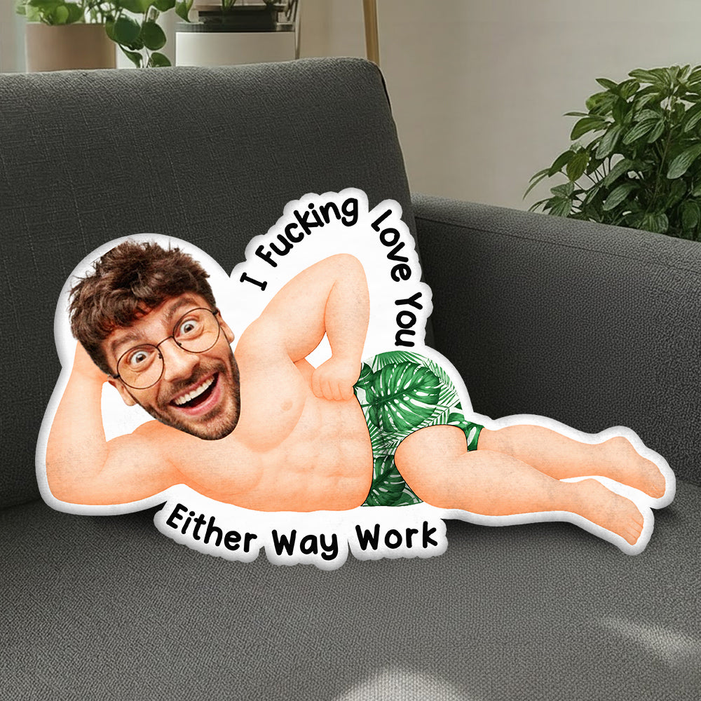 I F*cking Love You Pillow – Funny Personalized Couple Pillow – Custom Gift for Husband, Wife -Christmas Gift For Husband Na02