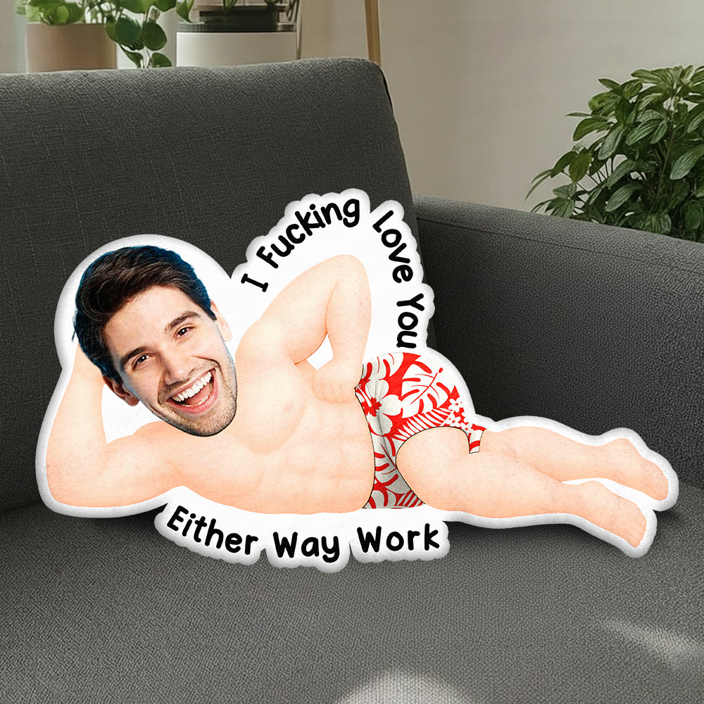 I F*cking Love You Pillow – Funny Personalized Couple Pillow – Custom Gift for Husband, Wife -Christmas Gift For Husband Na02