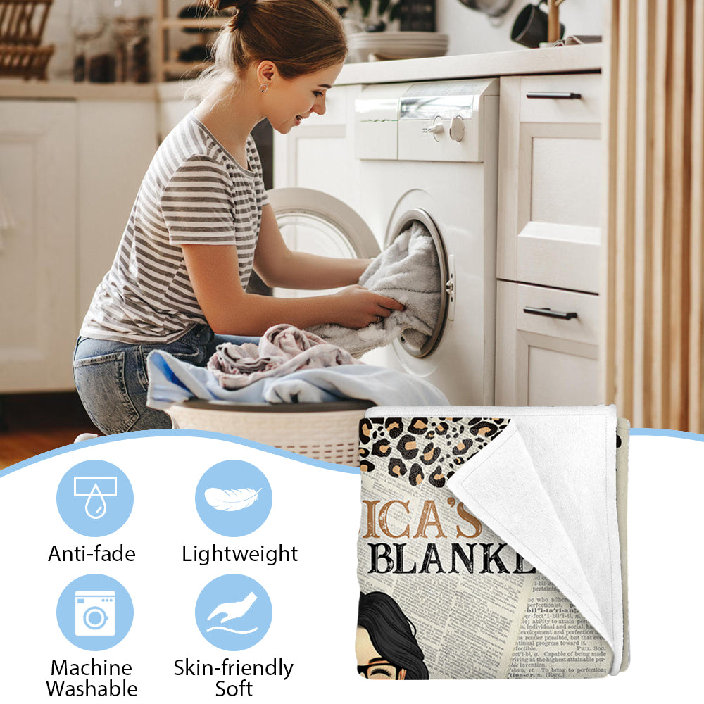 Reading Blanket Just A Girl Who Loves Books - Personalized Blanket Tu20