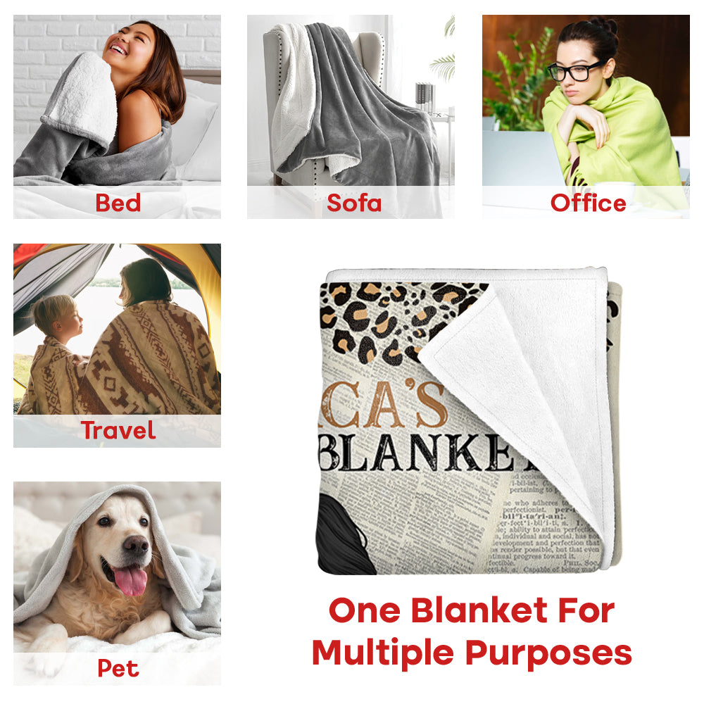 Reading Blanket Just A Girl Who Loves Books - Personalized Blanket Tu20