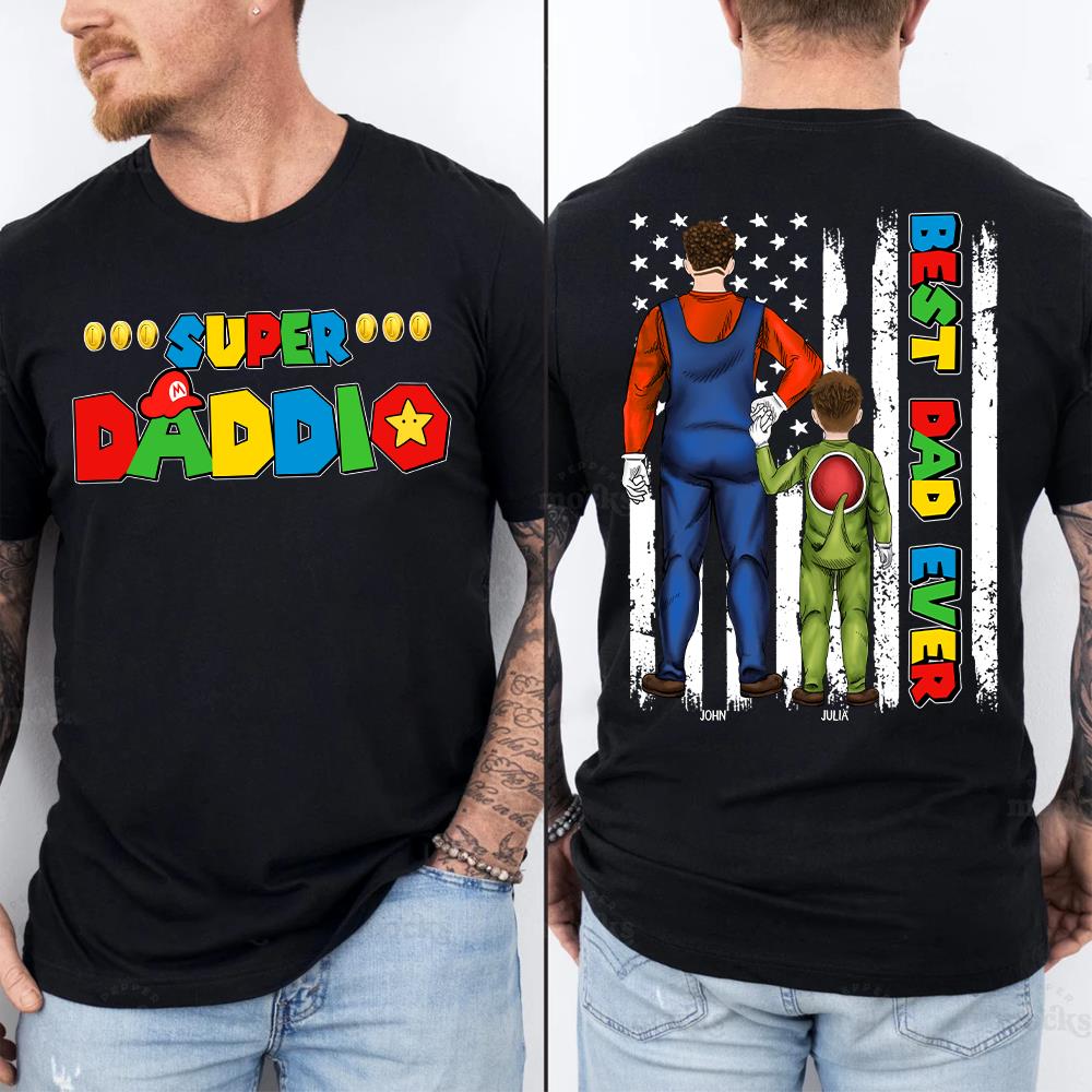 Personalized Father's Day Gifts For Dad Shirt - Best Dad Ever