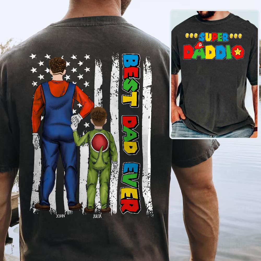 Personalized Father's Day Gifts For Dad Shirt - Best Dad Ever