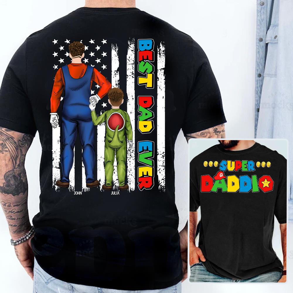 Personalized Father's Day Gifts For Dad Shirt - Best Dad Ever