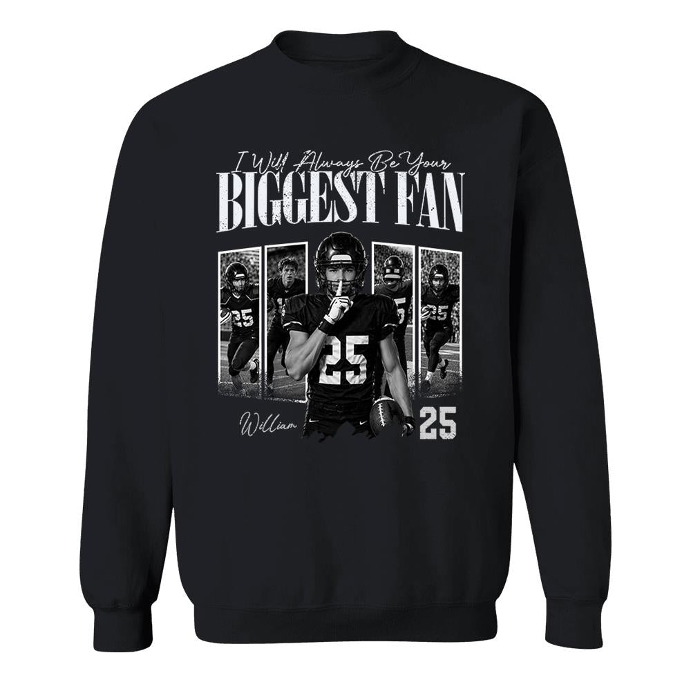Custom Photo I'll Always Be Your Biggest Fan Football Mom Gift Idea L0411