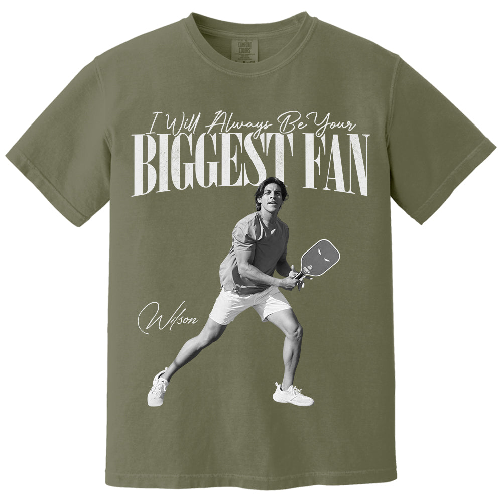 I'll Always Be Your Biggest Fan - Washed Tee Retro Bootleg Shirt For Pickleball Players NA02