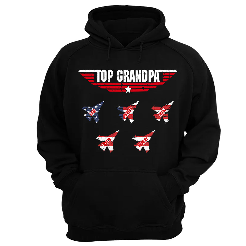 Personalized Top Grandpa, Dad T-shirt, 4th of July Shirt, Gift For Grandpa, Dad