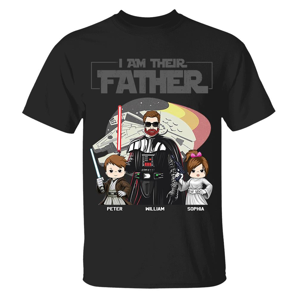 I Am Their Father - Personalized Shirt For Dad - Custom Gift For Father's Day NA04 Hv01